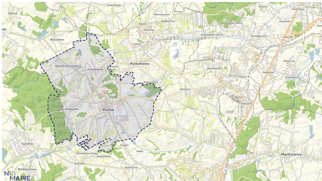 Mapa uzbrojenia terenu Pszowa